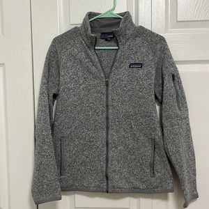 Patagonia womens better sweater full zip stone gray medium